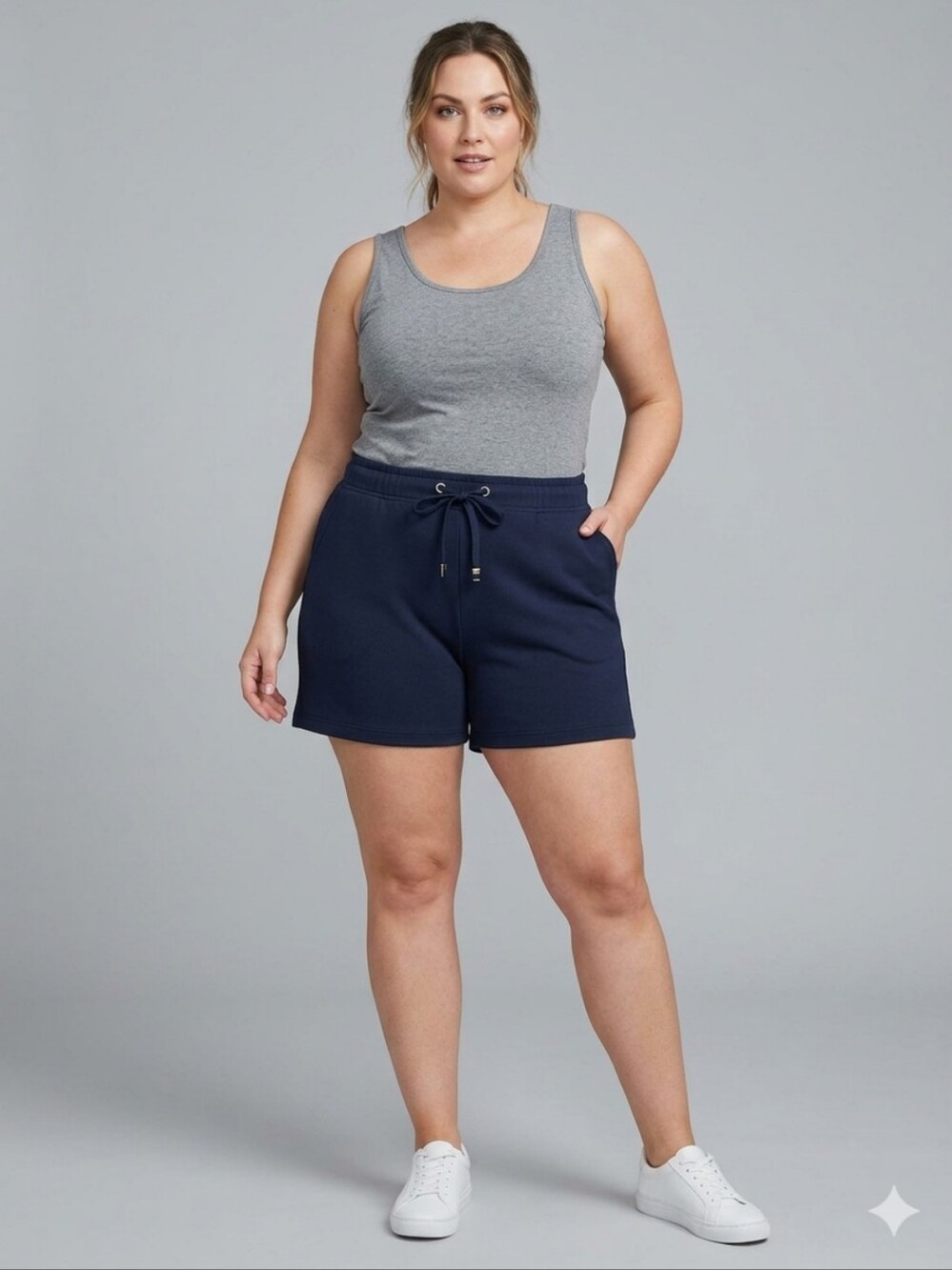 Philosophy Navy Elastic Drawstring Athletic Shorts Super Soft Shorts - 2XL NWT